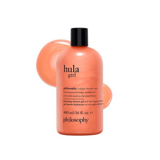 hula girl hydrating shower gel