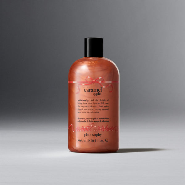 caramel apple shampoo, shower gel & bubble bath