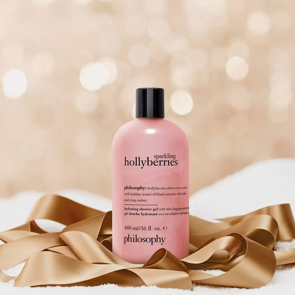sparkling hollyberries hydrating shower gel