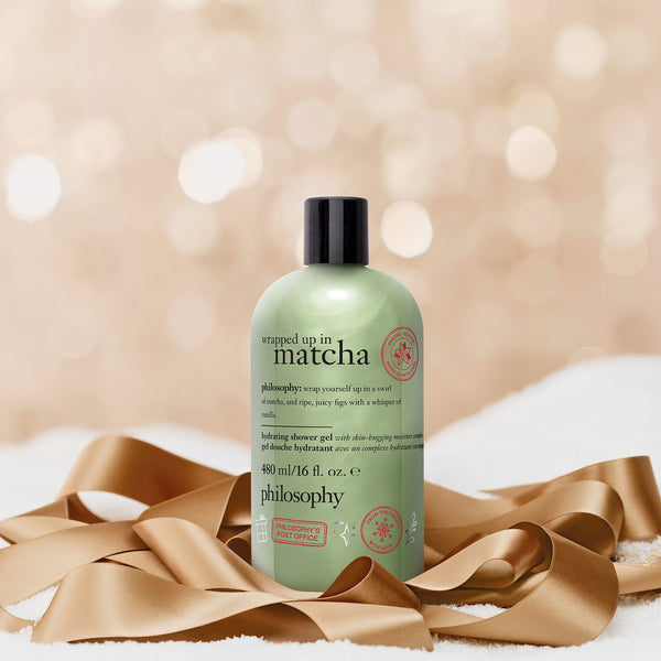 wrapped up in matcha hydrating shower gel