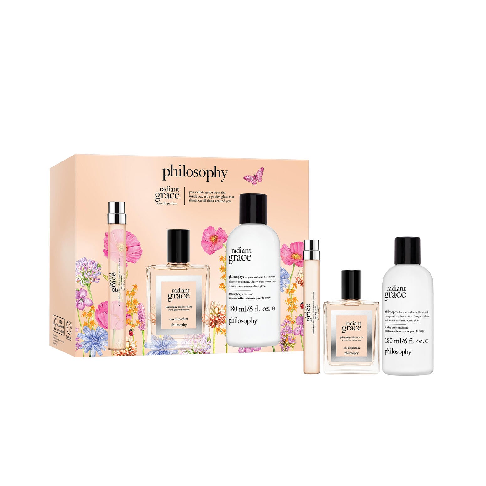radiant grace 3-piece fragrance set | philosophy