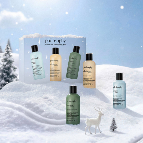 delightful shower gel trio holiday gift set