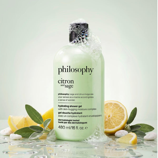 citron and sage hydrating shower gel