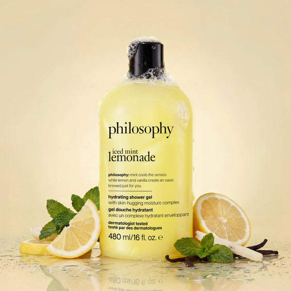 iced mint lemonade hydrating shower gel