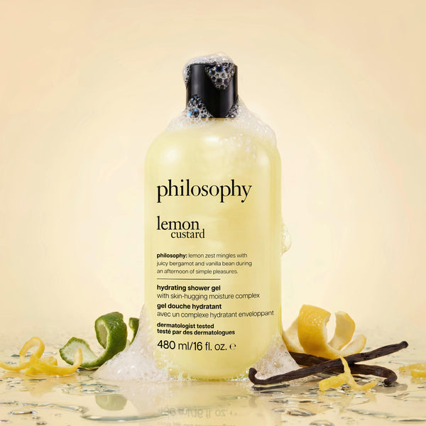 lemon custard hydrating shower gel