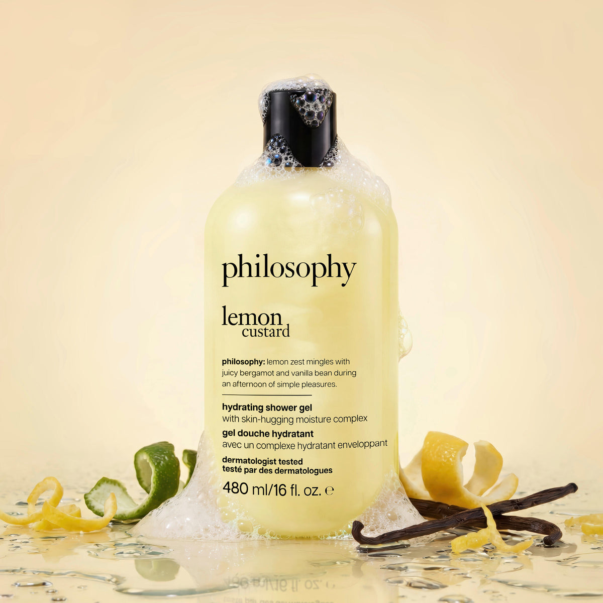 lemon custard hydrating shower gel