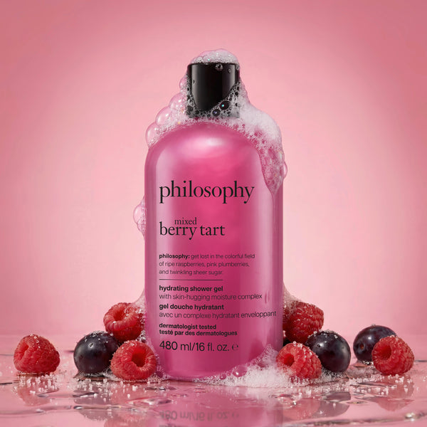 mixed berry tart hydrating shower gel