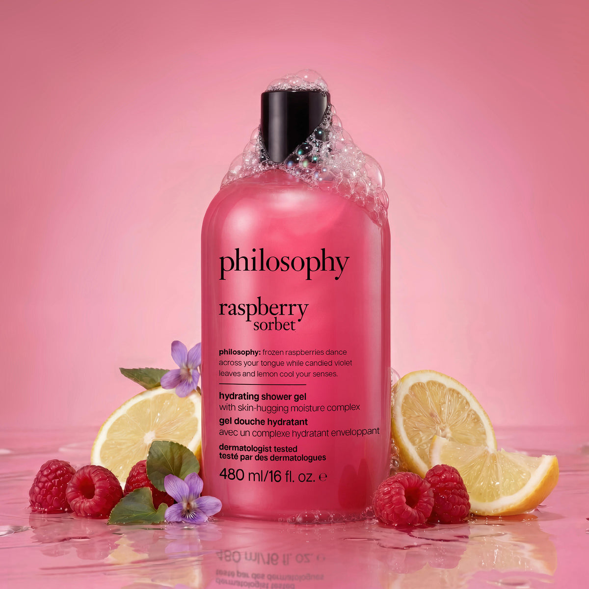 raspberry sorbet hydrating shower gel