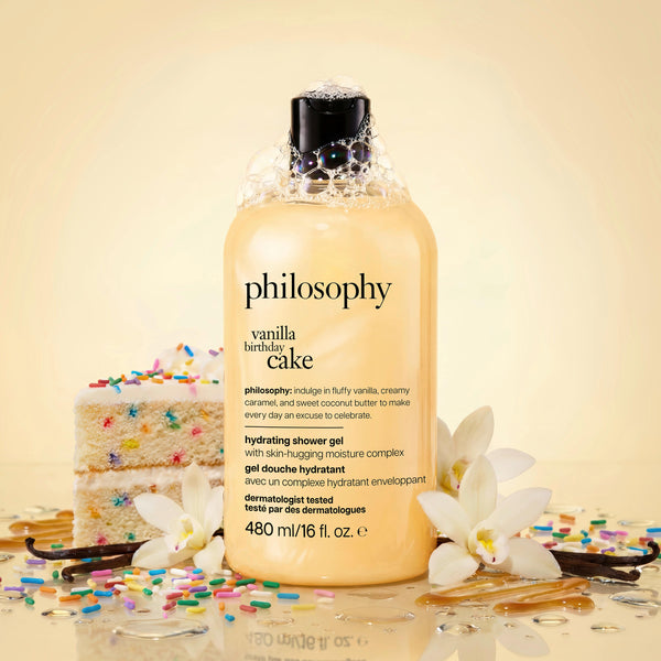 vanilla birthday cake hydrating shower gel