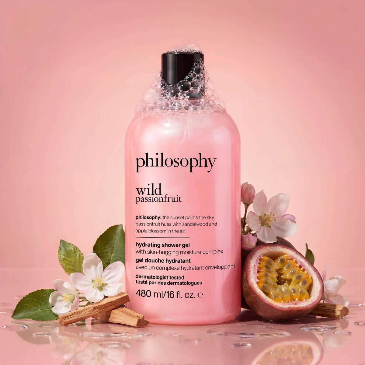wild passionfruit hydrating shower gel