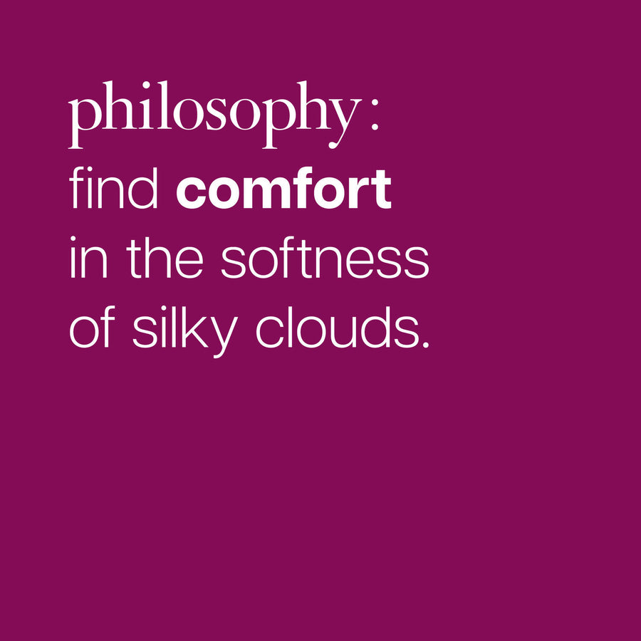 fresh cream silk cloud eau de parfum product image contains text : philosophy find comfort in the softness of silky clouds