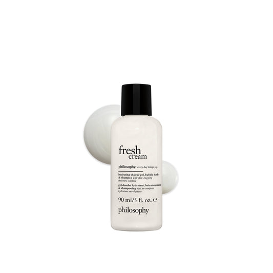travel-size fresh cream hydrating shower gel