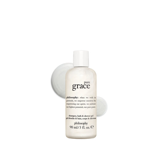 travel-size pure grace hydrating shower gel