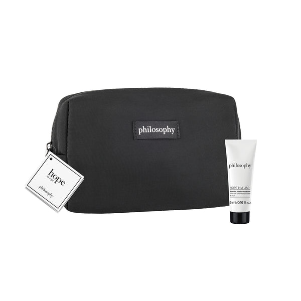 black pouch + barrier restore cream