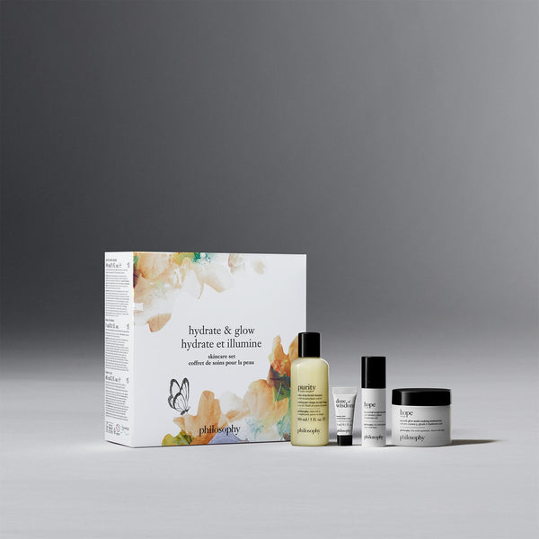 hydrate & glow skincare mother's day gift set