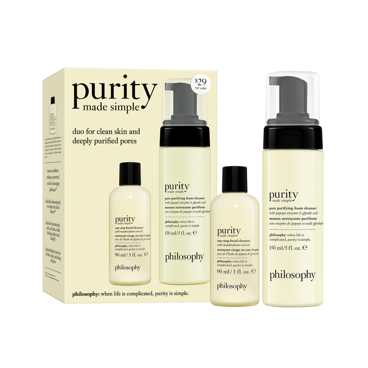 purity duo cleanser set