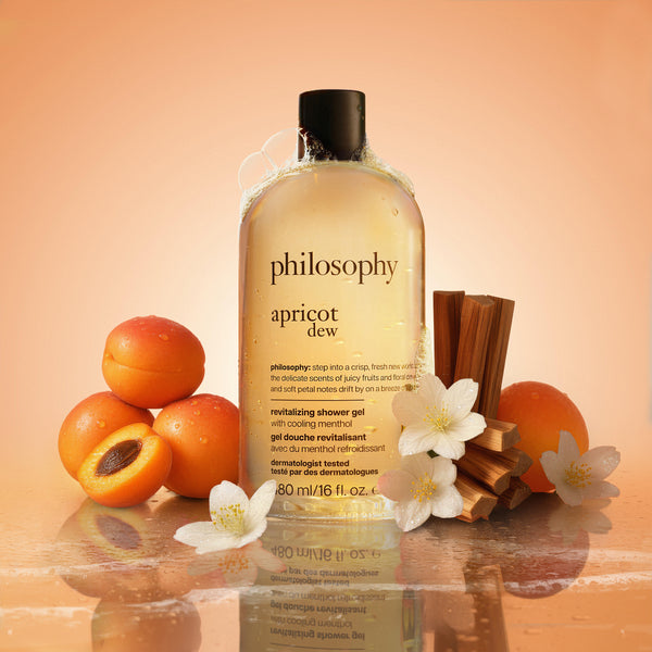 apricot dew revitalizing shower gel