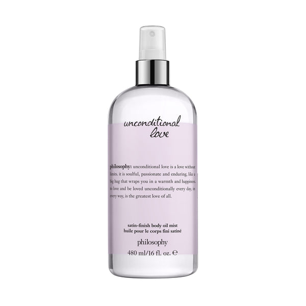unconditional love satin-finish body oil mist
