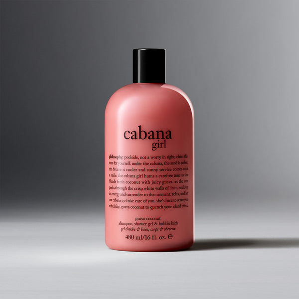 cabana girl shampoo, shower gel & bubble bath