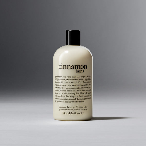cinnamon buns shampoo, shower gel & bubble bath